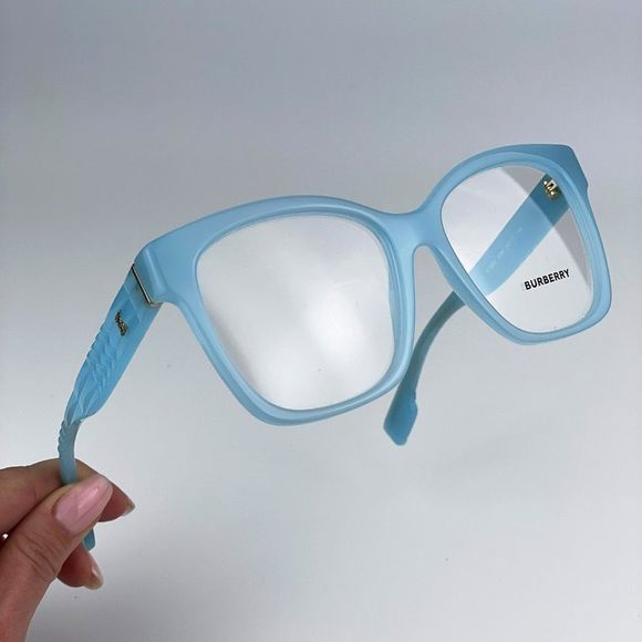 Burberry BE2363 Sylvie 4086 Eyeglasses Azure Square Women - Picture 1 of 11